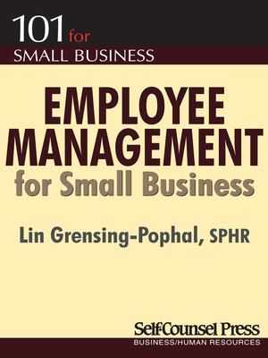 cover image of Employee Management for Small Business